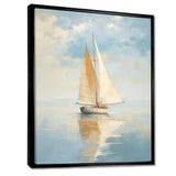 Sailboat Whispering Breezes I - Boat Sailing Canvas Wall Art