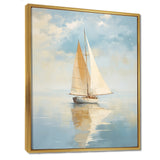 Sailboat Whispering Breezes I - Boat Sailing Canvas Wall Art