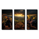 Scenic Vineyard Vibrant Harvest - Multi-Panels