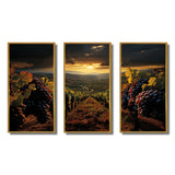Scenic Vineyard Vibrant Harvest - Multi-Panels