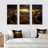 Scenic Vineyard Vibrant Harvest - Multi-Panels