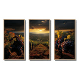 Scenic Vineyard Vibrant Harvest - Multi-Panels
