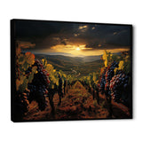 Scenic Vineyard Vibrant Harvest - Landscapes Canvas Wall Art