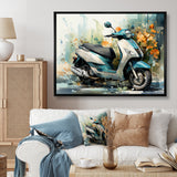 Scooter Business Class - Scooter Canvas Wall Art