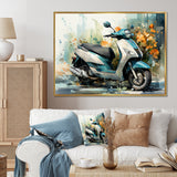 Scooter Business Class - Scooter Canvas Wall Art