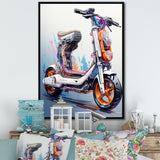 Scooter Compact Commuter I - Scooter Canvas Wall Art