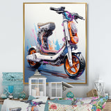 Scooter Compact Commuter I - Scooter Canvas Wall Art
