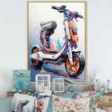 Scooter Compact Commuter I - Scooter Canvas Wall Art