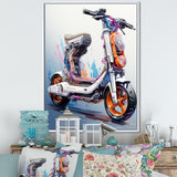 Scooter Compact Commuter I - Scooter Canvas Wall Art