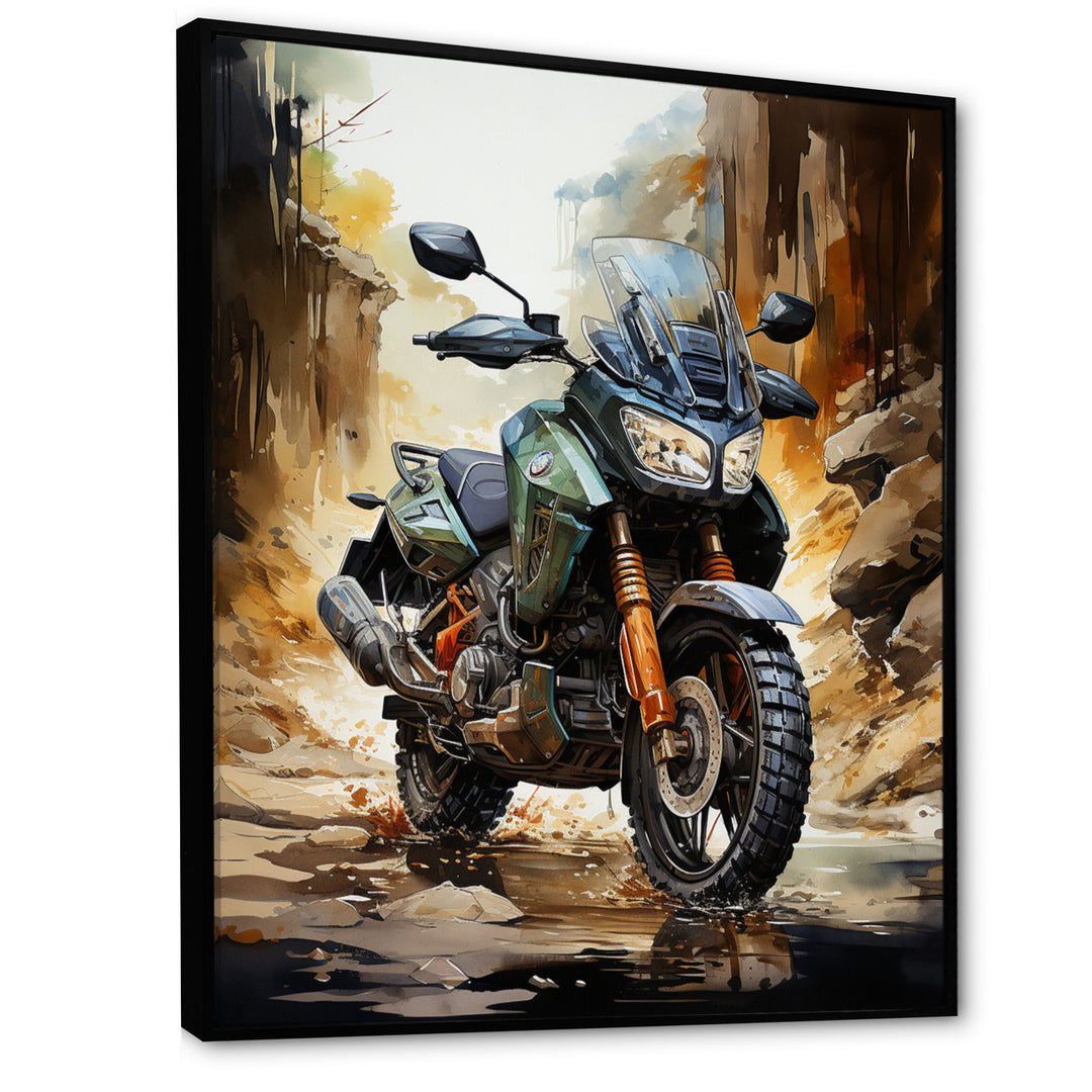 Scooter Off Road Adventurer I - Scooter Canvas Wall Art