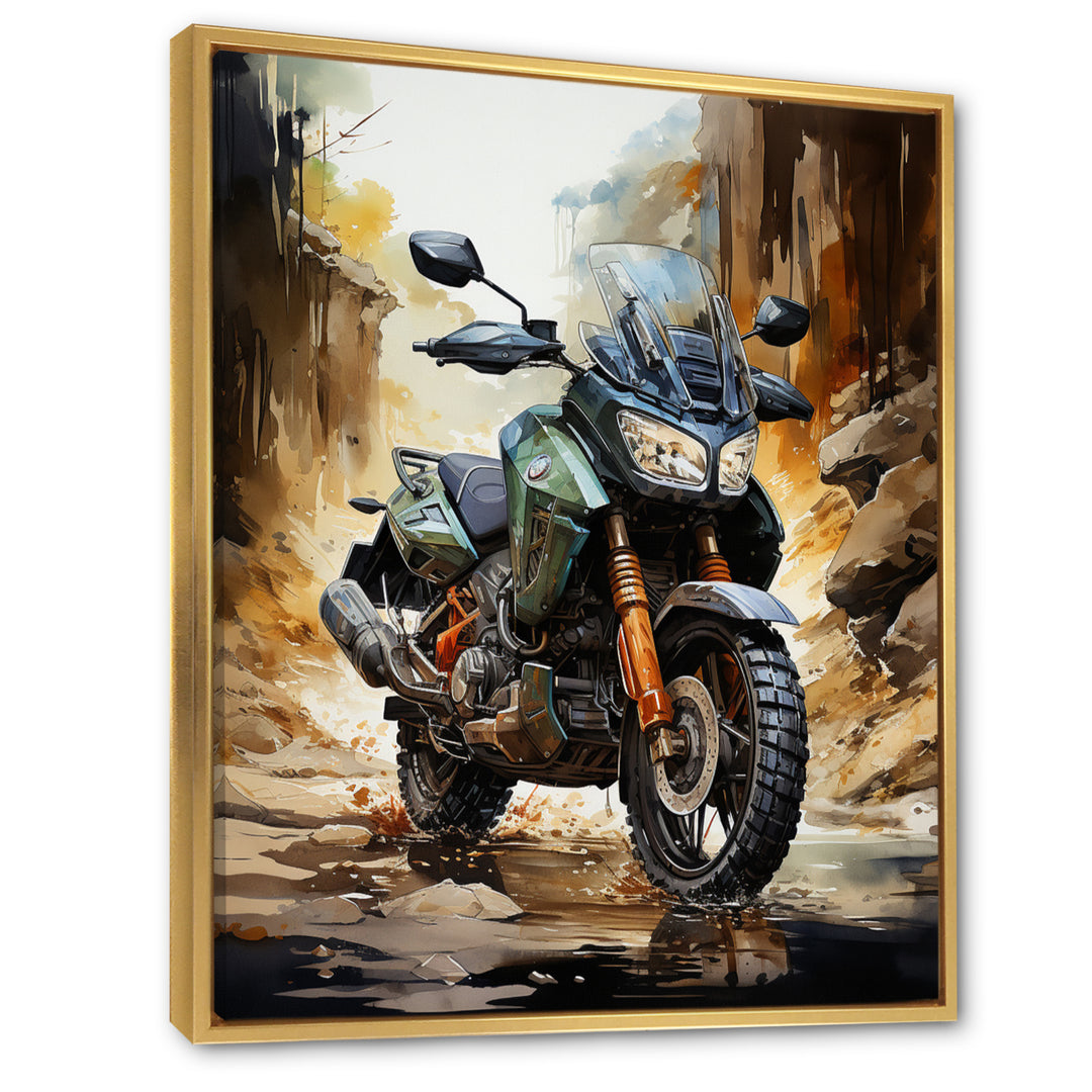 Scooter Off Road Adventurer I - Scooter Canvas Wall Art