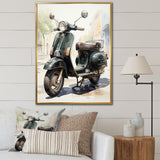 Scooter Retro Rider I - Scooter Canvas Wall Art