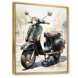 Scooter Retro Rider I - Scooter Canvas Wall Art