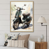 Scooter Retro Rider I - Scooter Canvas Wall Art