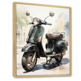 Scooter Retro Rider I - Scooter Canvas Wall Art