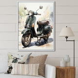 Scooter Retro Rider I - Scooter Canvas Wall Art