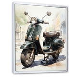 Scooter Retro Rider I - Scooter Canvas Wall Art