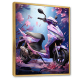 Purple Scooter Sporty Speedster - Scooter Canvas Wall Art