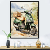 Scooter Touring Companion I - Scooter Canvas Wall Art