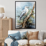 Seagull Coastal Guardian On Branch - Seagull Wall Art Prints