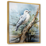Seagull Coastal Guardian On Branch - Seagull Wall Art Prints