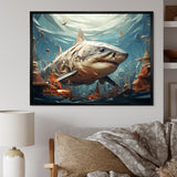 Shark Coastal Guardian - Multi-Color Shark Wall Art