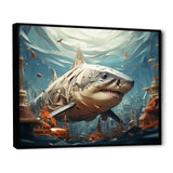 Shark Coastal Guardian - Multi-Color Shark Wall Art