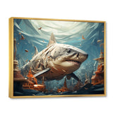 Shark Coastal Guardian - Multi-Color Shark Wall Art