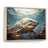 Shark Coastal Guardian - Multi-Color Shark Wall Art
