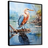 Seagull Reflections On Water Pointillism - Seagull Bedroom Wall Art