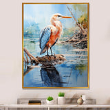 Seagull Reflections On Water Pointillism - Seagull Bedroom Wall Art