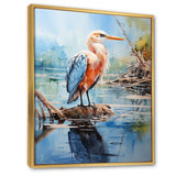 Seagull Reflections On Water Pointillism - Seagull Bedroom Wall Art