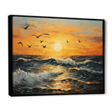 Seagulls At Beach Sunset - Seagull Wall Decor