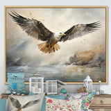 Seagull Silent Flight - Multi-Color Seagull Wall Art