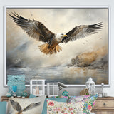 Seagull Silent Flight - Multi-Color Seagull Wall Art