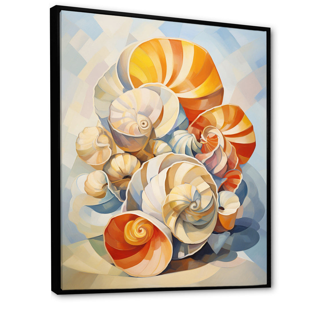 Cubist Colorful Seashells - Seashell Wall Decor