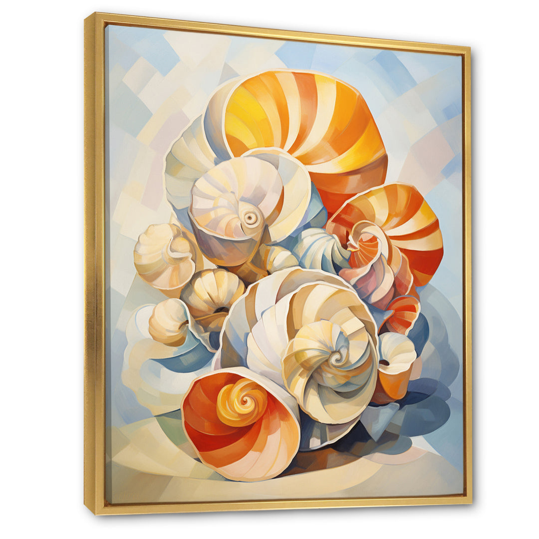 Cubist Colorful Seashells - Seashell Wall Decor