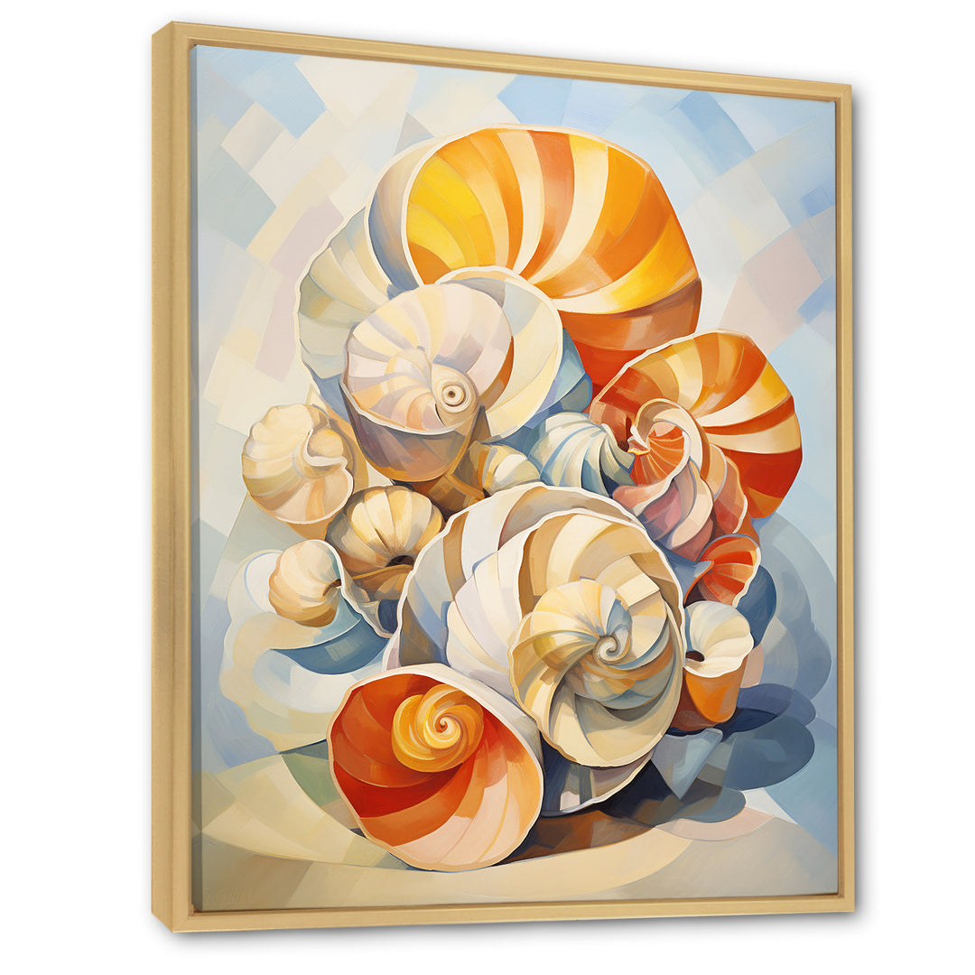 Cubist Colorful Seashells - Seashell Wall Decor