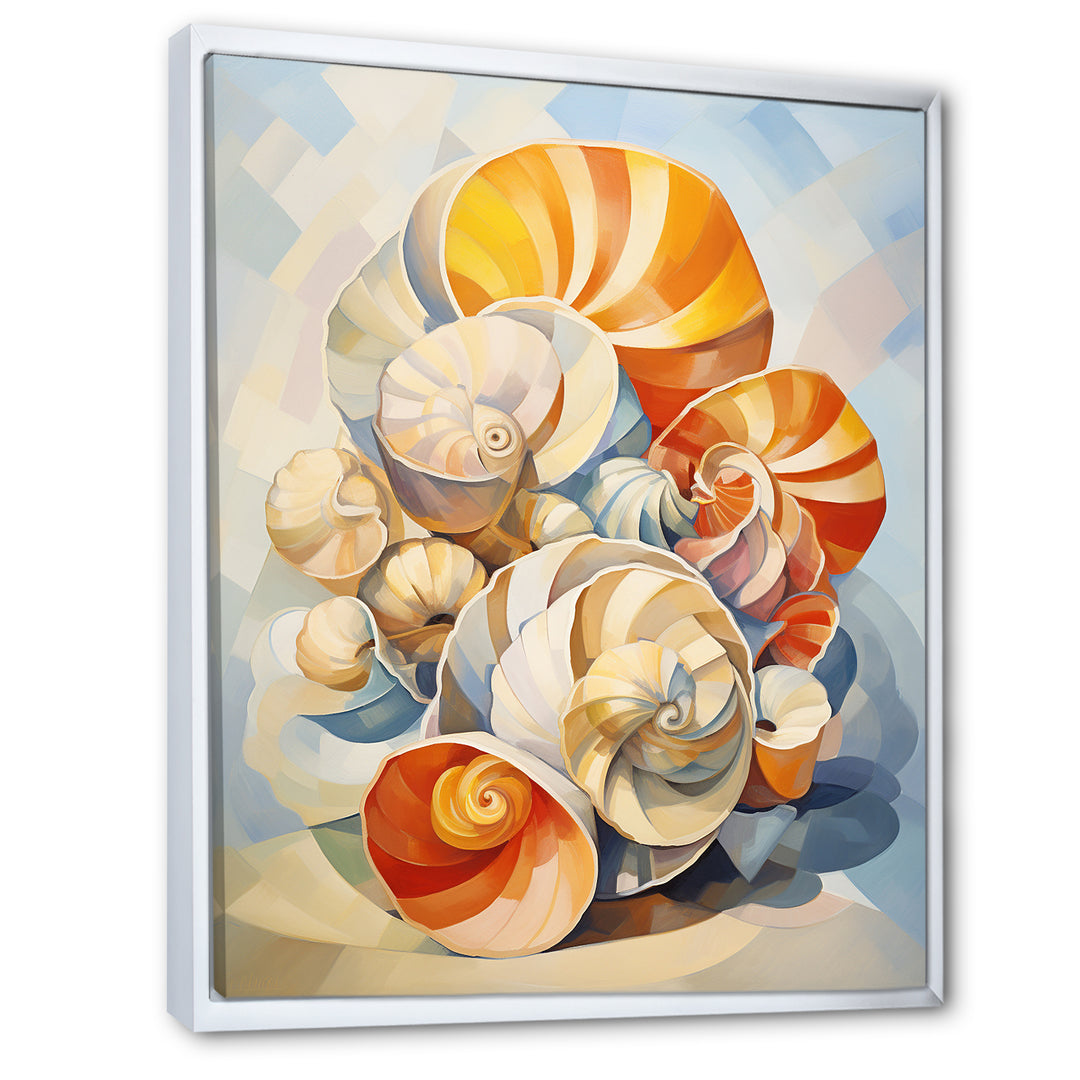 Cubist Colorful Seashells - Seashell Wall Decor