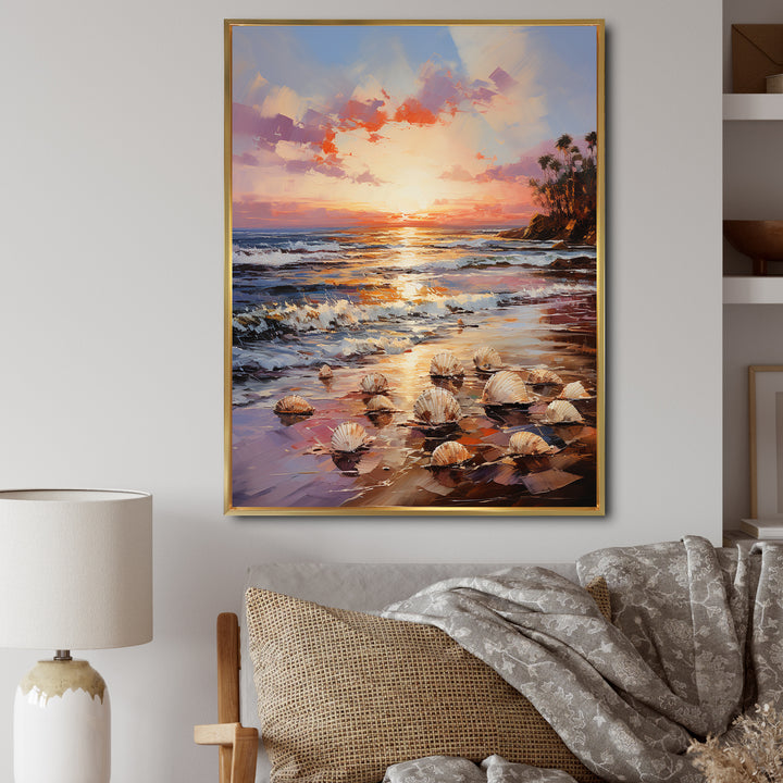 Seashell Impressionist Shores - Seashell Wall Art Prints