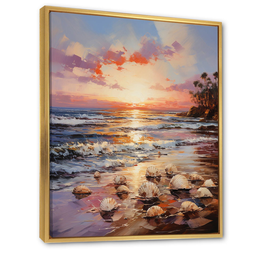 Seashell Impressionist Shores - Seashell Wall Art Prints