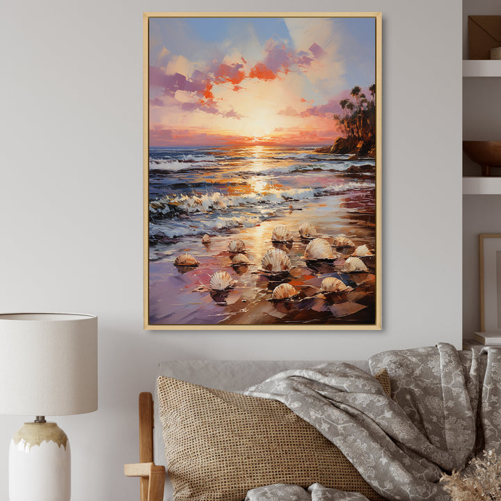 Seashell Impressionist Shores - Seashell Wall Art Prints