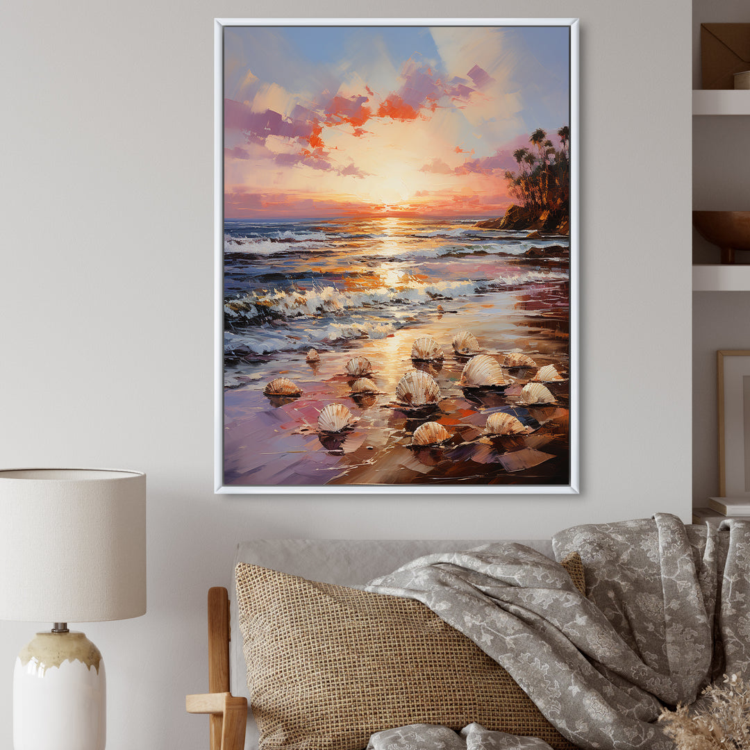 Seashell Impressionist Shores - Seashell Wall Art Prints