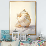 Seashell Minimalist Gems - Beige Seashell Wall Art