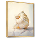 Seashell Minimalist Gems - Beige Seashell Wall Art