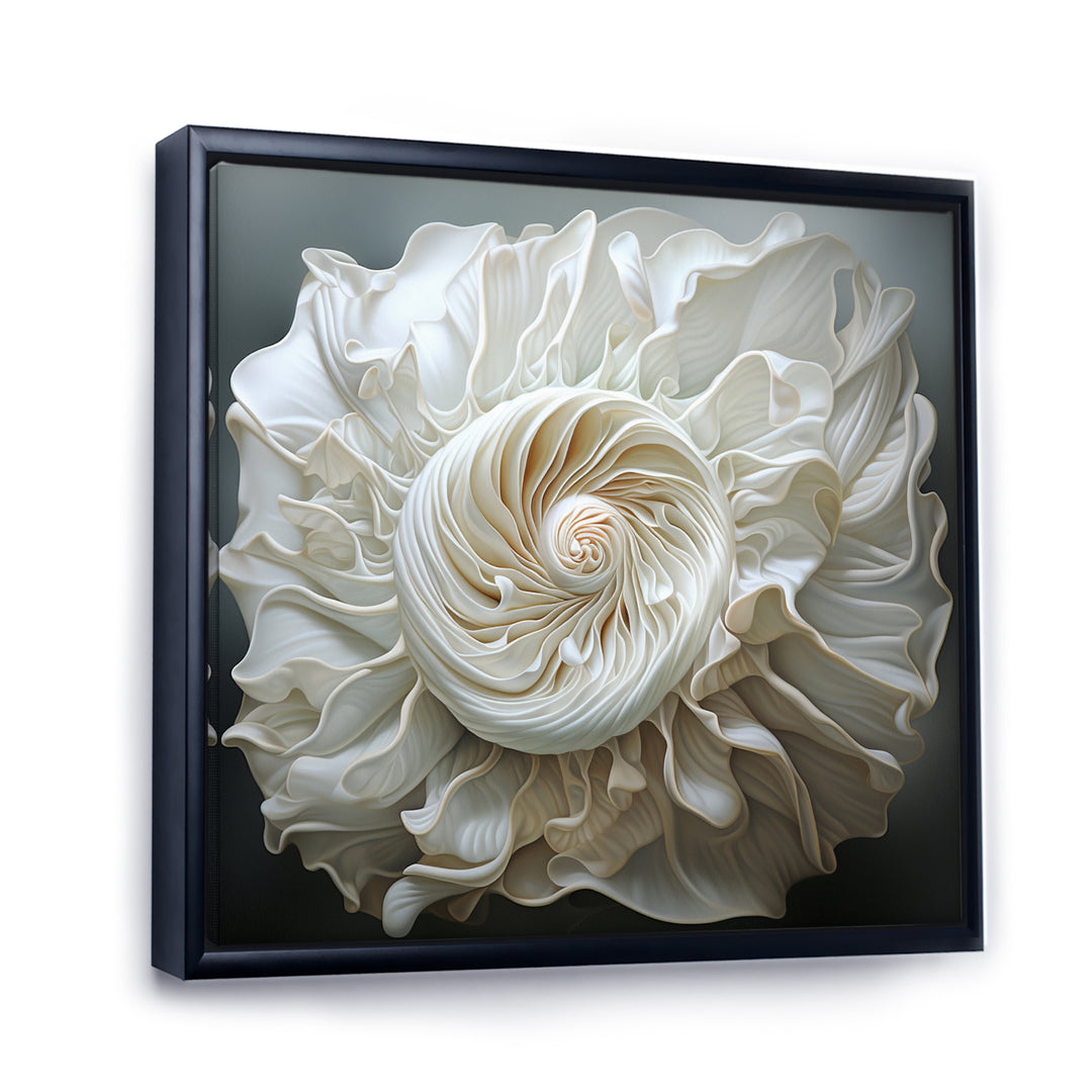 Monochromatic Seashells - Seashell Living Room Wall Art