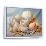 Photorealistic Seashells Collage - Seashell Canvas Wall Art