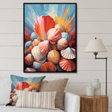 Seashells Pop Art Collage - Seashell Wall Art Prints