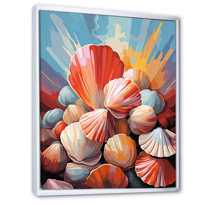 Seashells Pop Art Collage - Seashell Wall Art Prints