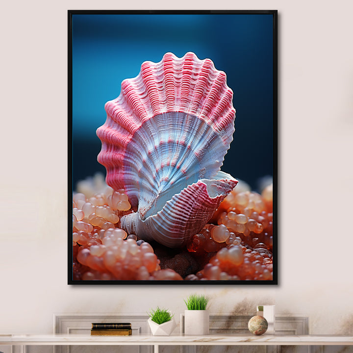 Pink Seashell Symphony - Seashell Bedroom Wall Art